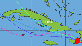hurricane gustav track path tracking hurricanes florida