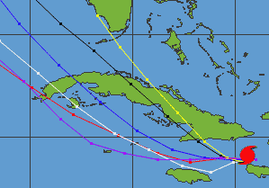 tropical storm gustav track wednesday images